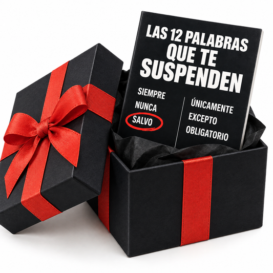 Las 12 Palabras que Te Suspenden